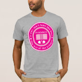ピックルもしボール:熱は取れない…鮮やかなピンク Tシャツ (正面)