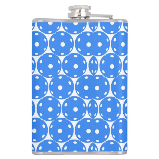 ピックルもしボール：熱/青を取ることはでき淡い色のない フラスク (裏面)