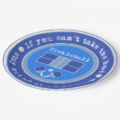 ピックルもしボール：熱/青を取ることはでき淡い色のない ペーパープレート (アングル)