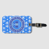 ピックルもしボール:熱/青を取ることはでき淡い色のない ラゲッジタグ (正面横)