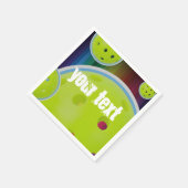 ピックルカスタマイズボールのパーソナライズおもしろい スタンダードカクテルナプキン (角)