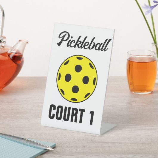 ピックルカスタムボールコート台座標識 台座サイン (インサイチュ)