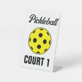 ピックルカスタムボールコート台座標識 台座サイン (正面)