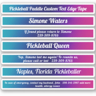 ピックルカッコいいボールパドルエッジテープ名前をカスタムする氷 シール
