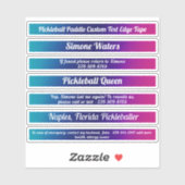 ピックルカッコいいボールパドルエッジテープ名前をカスタムする氷 シール (シート)