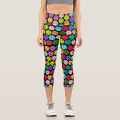 ピックルカラフルボールパターン カプリレギンス (正面)