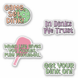 ピックルカラフルボールプレーヤーのステッカーパック シール