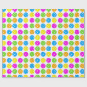 ピックルカラフルボール水玉模様 ラッピングペーパー (フラット)