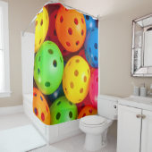 ピックルカラフルボール シャワーカーテン (インサイチュ)
