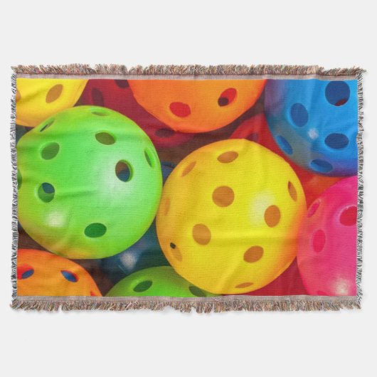 ピックルカラフルボール スローブランケット (正面)