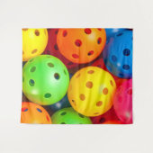 ピックルカラフルボール タペストリー (正面(横))