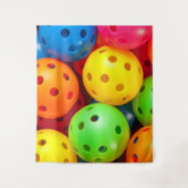 ピックルカラフルボール タペストリー (正面)