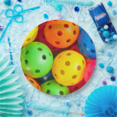 ピックルカラフルボール ペーパープレート (パーティー)