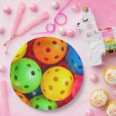 ピックルカラフルボール ペーパープレート (パーティー)