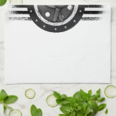 ピックルクールボールスポーツUSAフラグランジグ – Pickleball キッチンタオル (折り畳み)