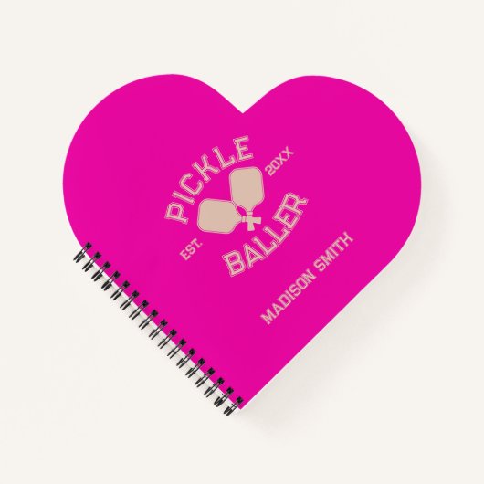 ピックルバレルピックレボールカレディテタイポグラフィ ノートブック (正面)