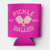 ピックルバレルピックレボールカレディテタイポグラフィ 缶クーラー (正面)
