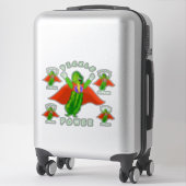 ピックルパワーピックルボールすごいヒーロー シール (スーツケース)