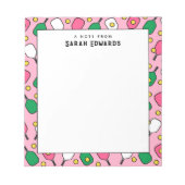 ピックルパーソナライズされたボールギフトアイディア ノートパッド (正面)