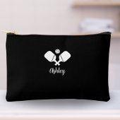 ピックルパーソナライズされたボールギフトカスタム文字ブラック アクセサリーポーチ