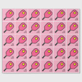 ピックルパーソナライズされたボールギフト ラッピングペーパー (フラット)