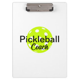ピックルパーソナライズされたボールコーチ名 クリップボード
