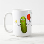 ピックルパーソナライズされたボールコーヒーマグ コーヒーマグカップ (左)