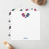 ピックルパーソナライズされたボールスクリプト名ブルーノートカード ノートカード (正面/裏面インサイチュ)