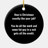 ピックルパーソナライズされたボールセラミックスオーナメント セラミックオーナメント (裏面)