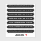 ピックルパーソナライズされたボールパドルの識別 シール (シート)