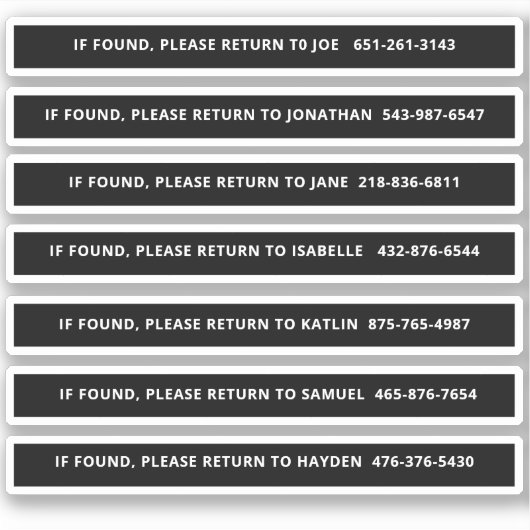 ピックルパーソナライズされたボールパドルの識別 シール (正面)