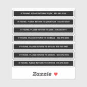 ピックルパーソナライズされたボールパドルの識別 シール (シート)