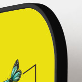 ピックルパーソナライズされたボールパドル – チームイエスデザイン ピックルボールラケット (左詳細)