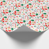 ピックルパーソナライズされたボールホリデーギフト ラッピングペーパー (角)
