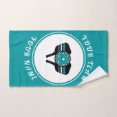 ピックルパーソナライズされたボールラケット&ボールスポーティカッコいい ハンドタオル (ハンドタオル)