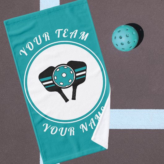 ピックルパーソナライズされたボールラケット&ボールスポーティカッコいい ハンドタオル