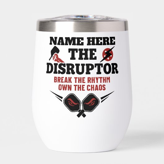 ピックルパーソナライズされたボール名ディスラプター (正面)