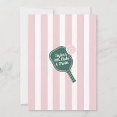 ピックルパーソナライズされたボール誕生日招待状 招待状 (裏面)