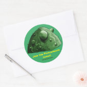 ピックルヘッドプロパガンダステッカー ラウンドシール (封筒)