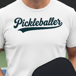 ピックルボーラー ピックルボール ラバー ギフト - シンプルデザイン Tシャツ