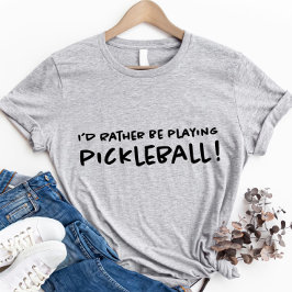 ピックルボールができたらいいのに かわいい クール スポーツ Tシャツ