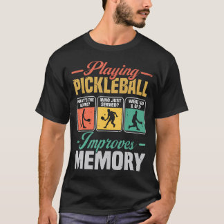 ピックルボールで記憶力アップ ピックルボール メンズ Tシャツ