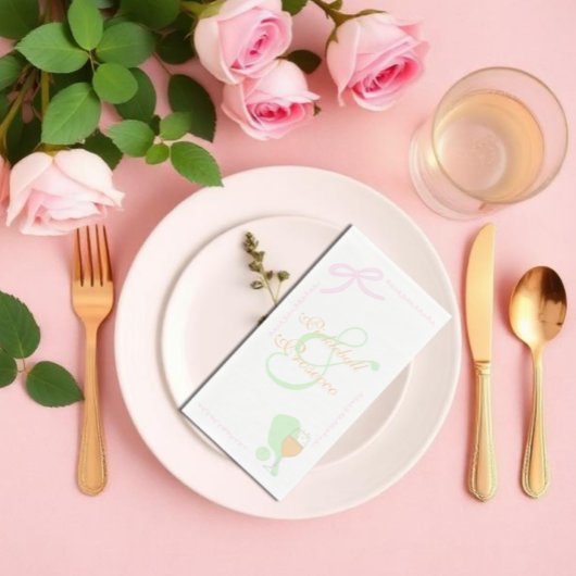 ピックルボールとプロセッコのブライズシャワー