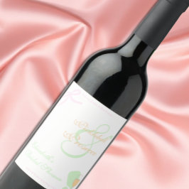 ピックルボールとプロセッコのブライズシャワー ワインラベル