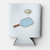 ピックルボールとマティーニ 缶クーラー (正面)