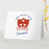 ピックルボールのかっこいいデザインを身に着ける カード (黄色い花)