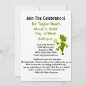 ピックルボールのリリッシュヒアパーティの招待状 招待状 (裏面)