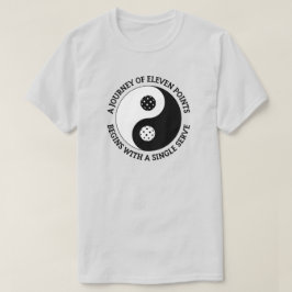 ピックルボールの道 | 楽しい陰陽ピックルボール Tシャツ