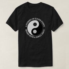 ピックルボールの道 | 楽しい陰陽ピックルボール Tシャツ