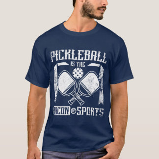 ピックルボールはスポーツ仲間のベーコン Tシャツ